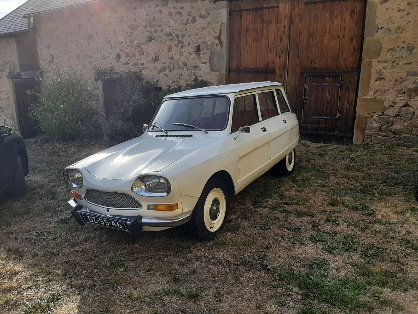 Citroën AMI 8 0.6 1969 Wit, Auto's, Wit, Stationwagon, Handgeschakeld, Particulier
