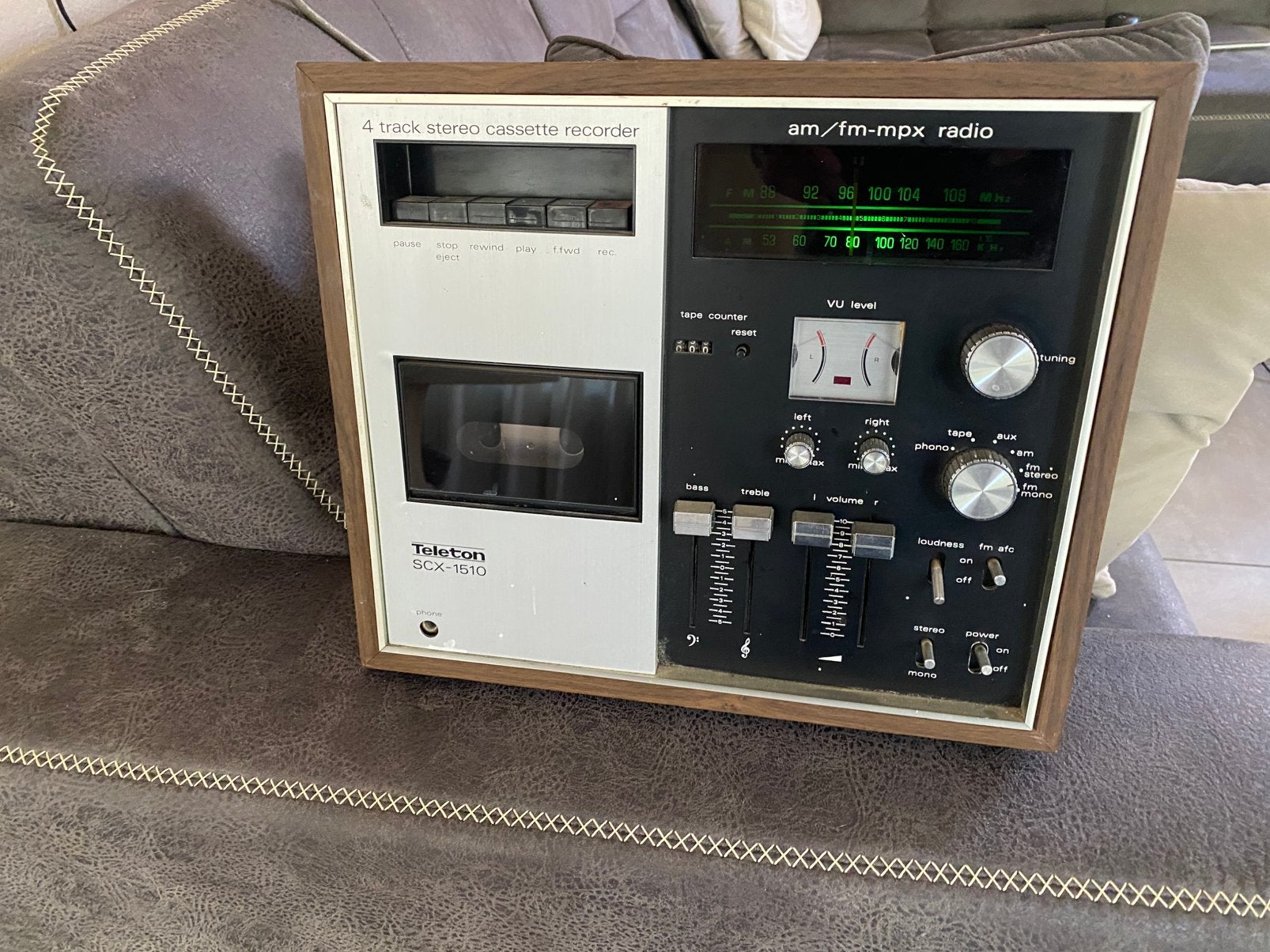 Teleton SCX-1510 zeldzaam setje 4 track, Audio, Tv en Foto, Cassettedecks, Ophalen of Verzenden, Overige merken