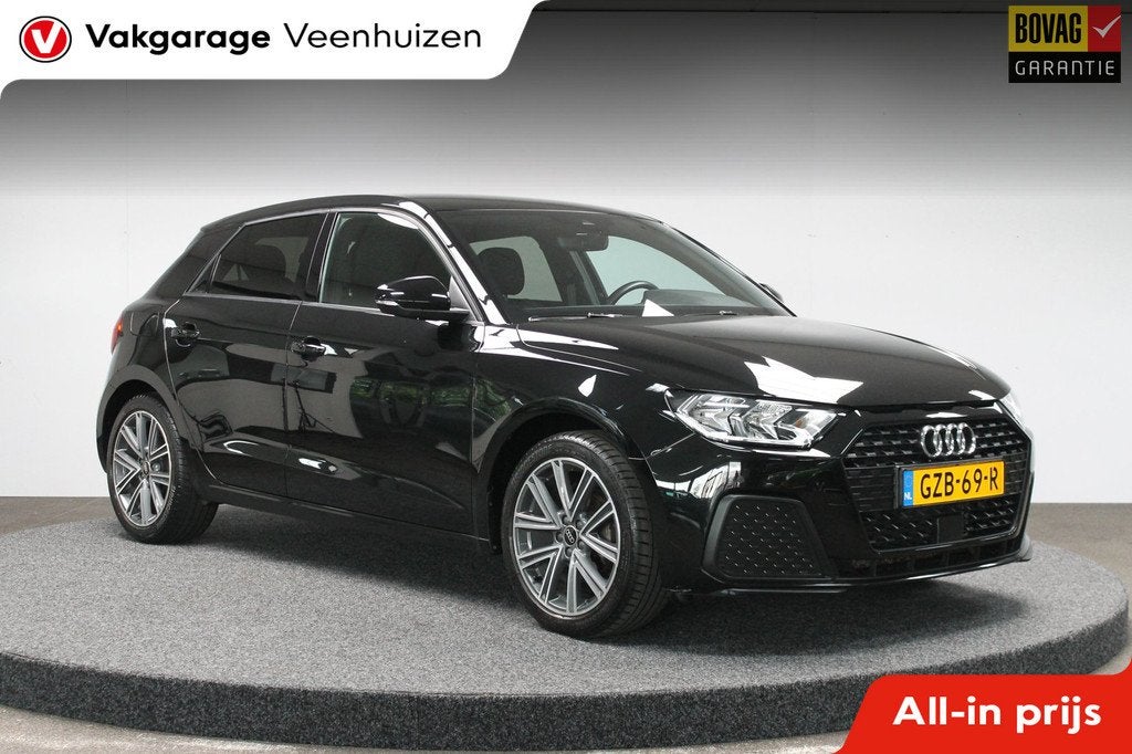 Audi A1 SPORTBACK 25 TFSI Pro Line S|Rijklaar prijs|Carplay|, 12 maanden, Euro 6, 95 pk, Zwart