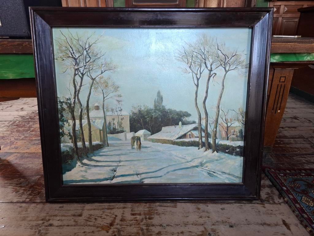 Groot schilderij, Ophalen