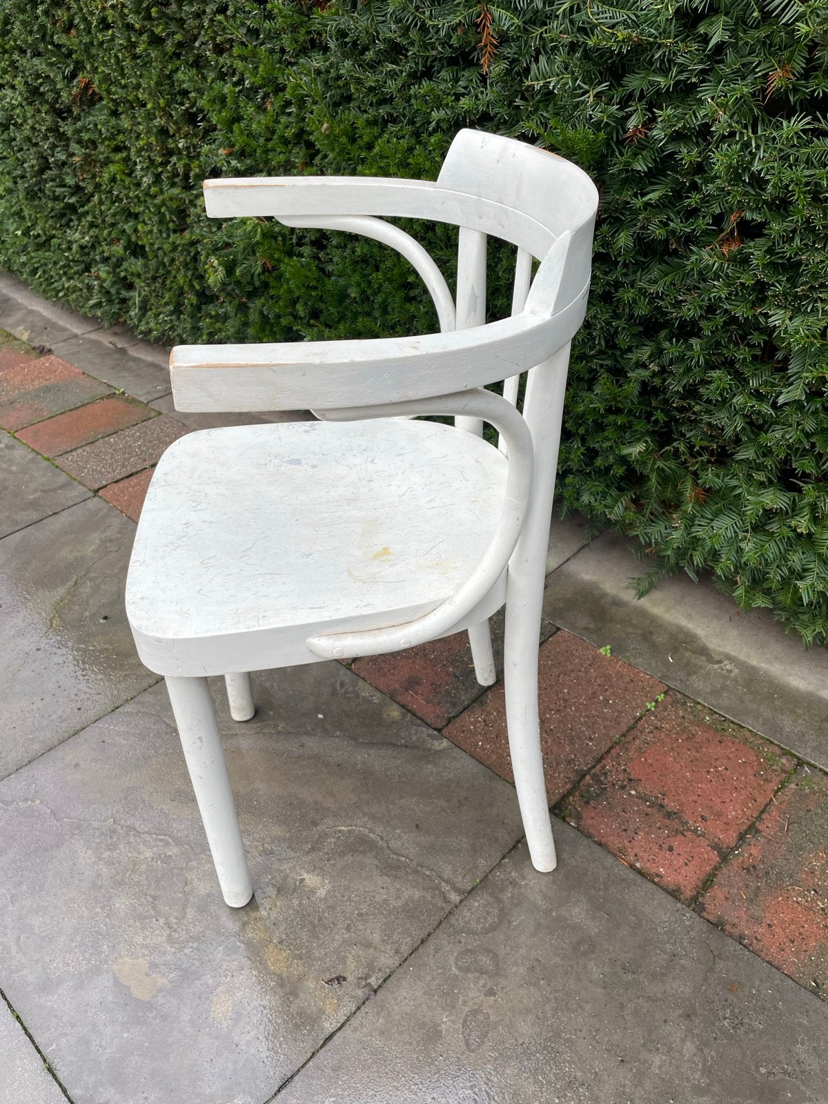 Originele oude café stoel, Ophalen
