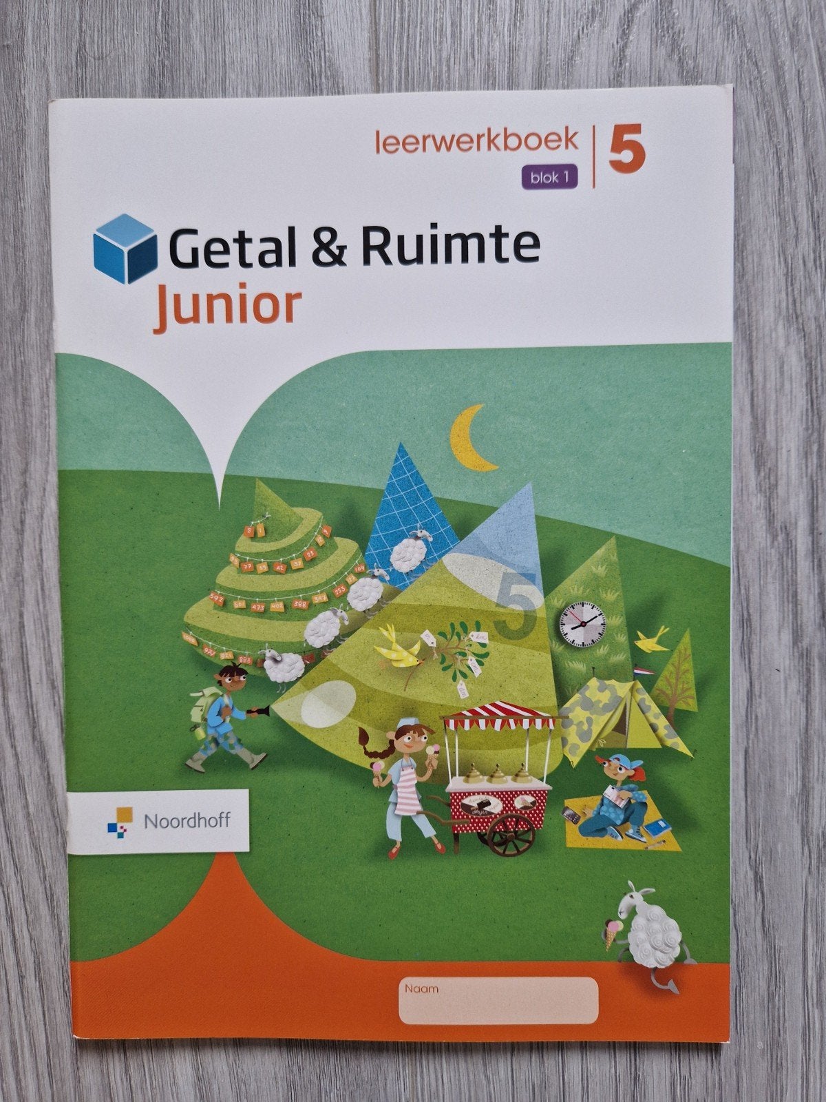 Nieuw leerwerkboek blok 1 (groep 5) Getal & Ruimte Juniorl, Overige vakken, Nieuw, Ophalen of Verzenden, Noordhoff Uitgevers