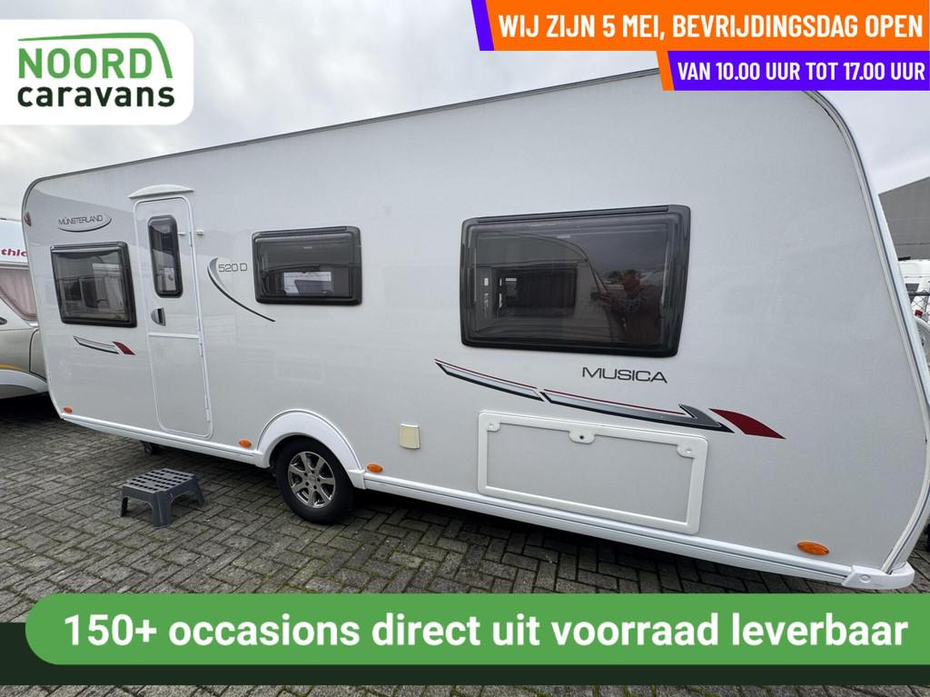 LMC MUNSTERLAND MUSICA 520 D, FRANSBED, MOVER, VOORTENT, Caravans en Kamperen, Caravans, Mover, Rondzit, 7 tot 8 meter, Bedrijf