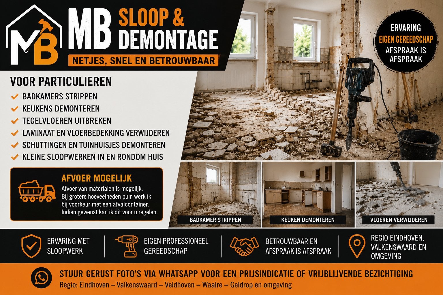 Badkamer, keuken of vloer verwijderen?, Diensten en Vakmensen