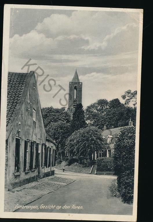 Amerongen - Gezicht op den Toren [003-2811, Verzenden, 1940 tot 1960, Ongelopen, Utrecht