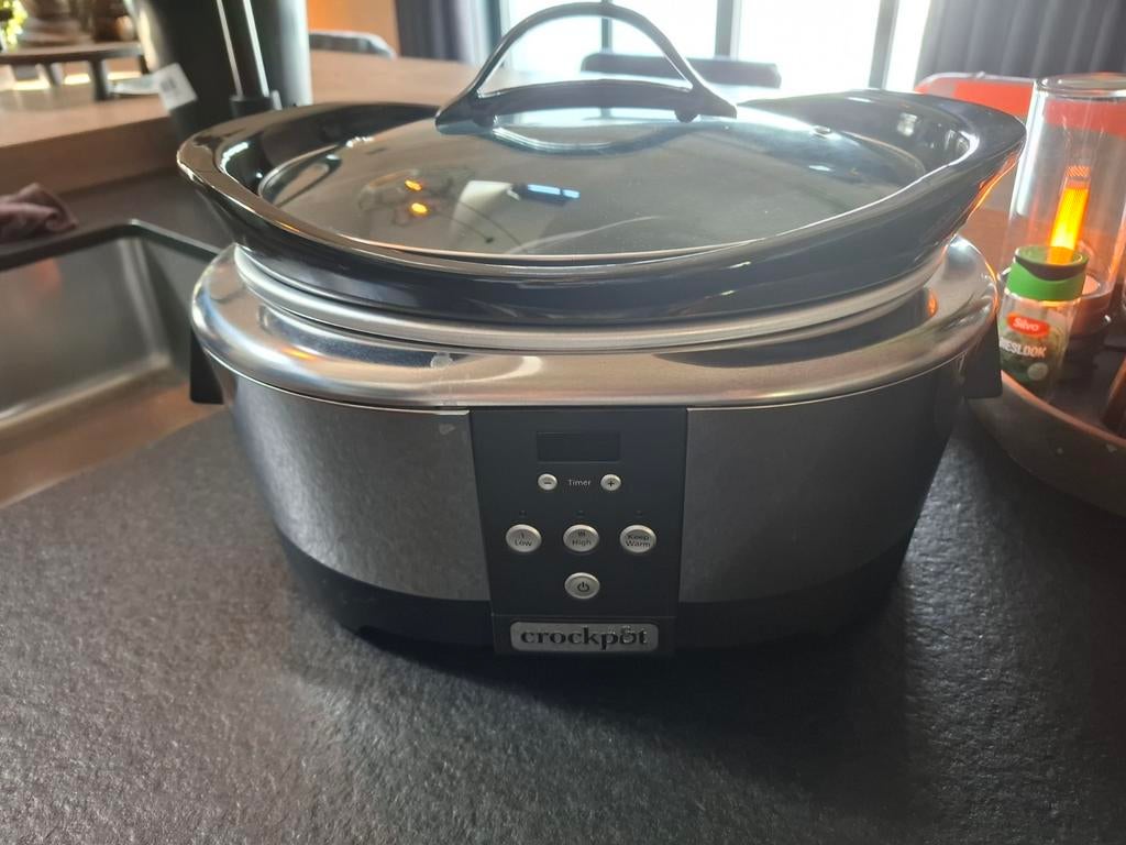 Crock-Pot CR605 Digitale Slowcooker - 5,7L, Ophalen of Verzenden, Timer, Nieuw