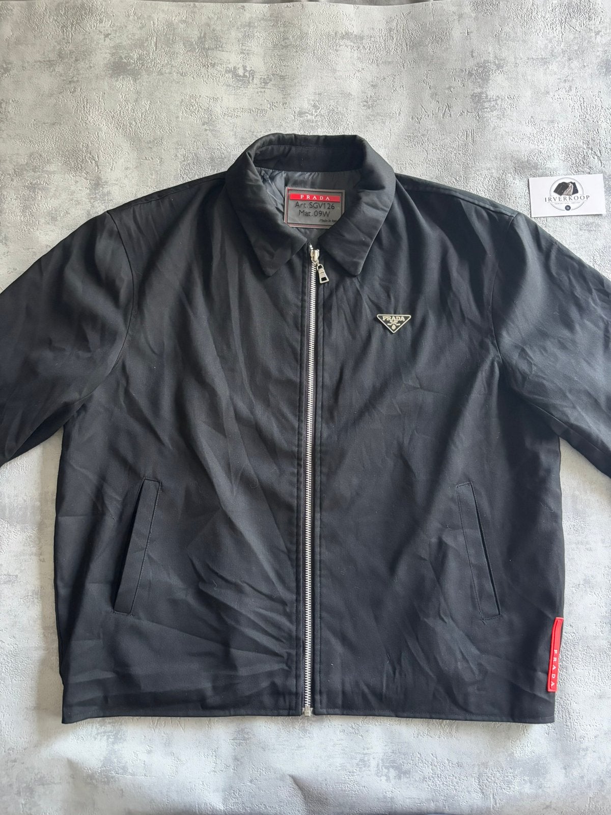 Prada zwarte jas heren - Vintage designer - M/L, Kleding | Heren, Ophalen of Verzenden, Zo goed als nieuw, Maat 48/50 (M), Zwart