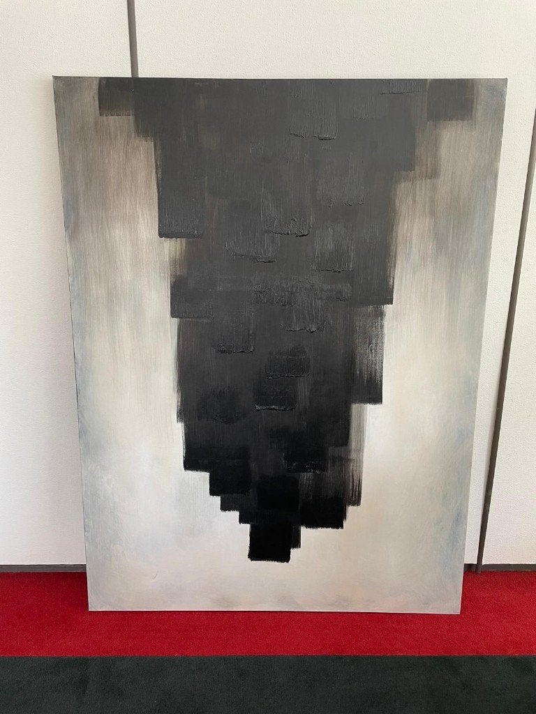 Drie grote originele schilderijen op doek, Antiek en Kunst, Kunst | Schilderijen | Klassiek, Origineel werk, Stilleven, Ophalen of Verzenden