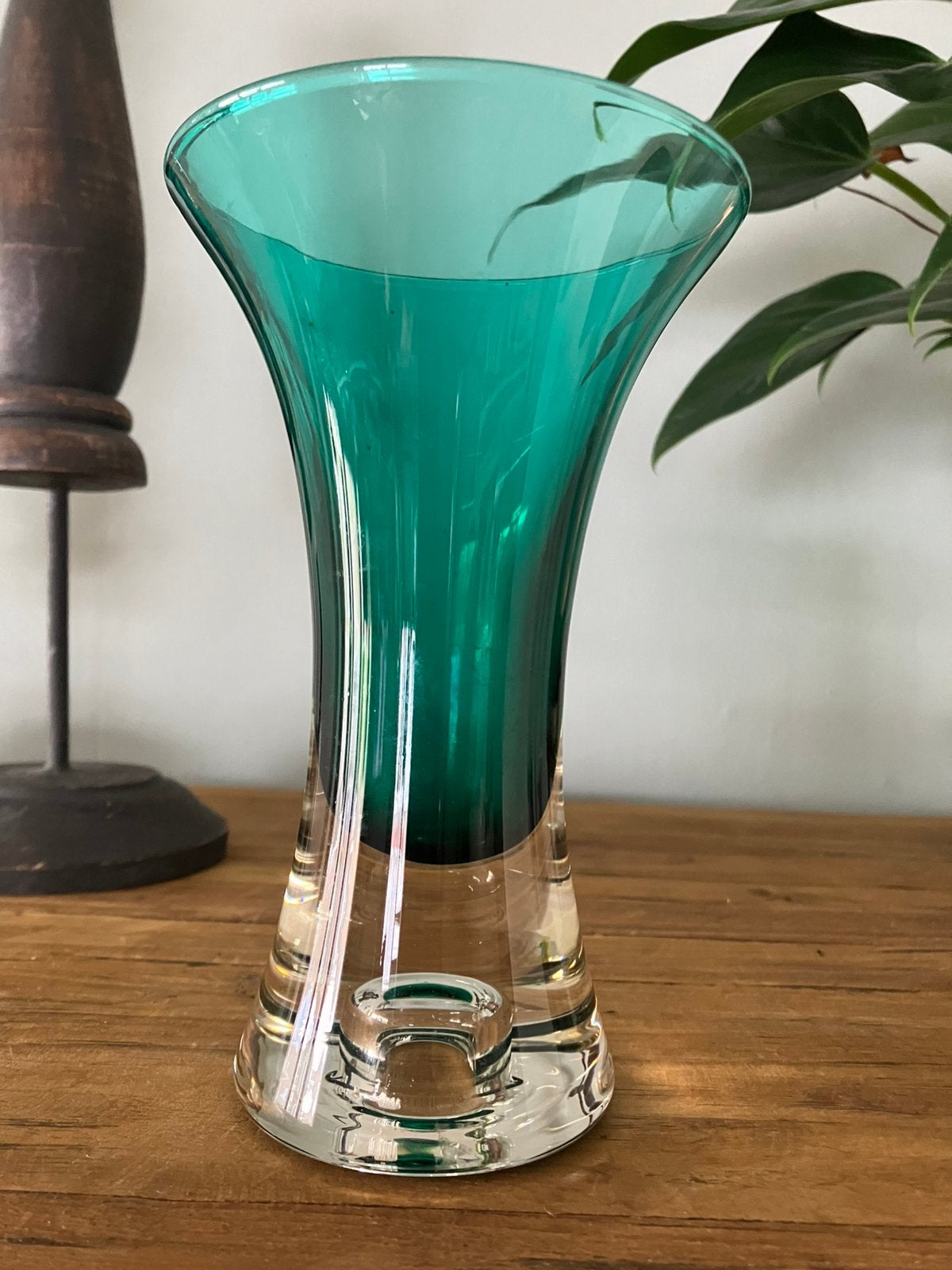 Prachtige vaas en kandelaar ineen uit Noorwegen, Ophalen of Verzenden, Zo goed als nieuw, Overige kleuren, Glas