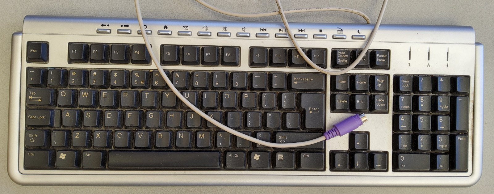 Bedraad Toetsenbord SK-1789 QWERTY, Computers en Software, Toetsenborden, Gebruikt, Qwerty, Bedraad, Multimediatoetsen, Ophalen of Verzenden