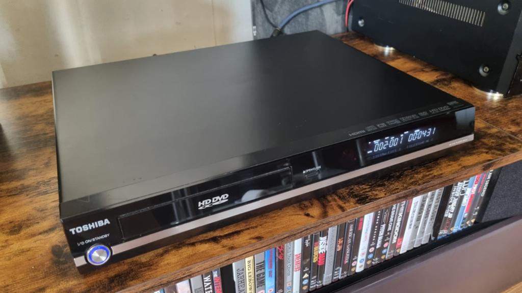 Toshiba HD DVD speler met 140+ HD DVD films, Vanaf 12 jaar, Ophalen, Gebruikt