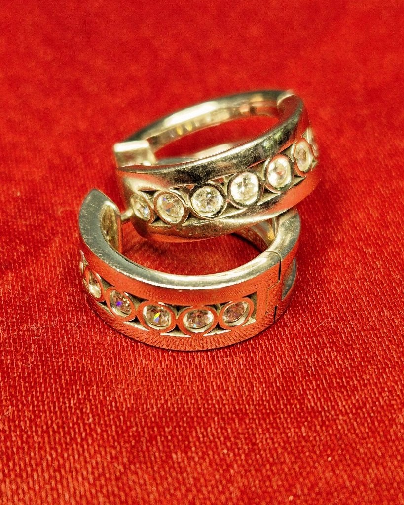 Esprit oorbellen zilver 925, Sieraden, Tassen en Uiterlijk, Gebruikt, Ophalen of Verzenden, Met edelsteen, Zilver