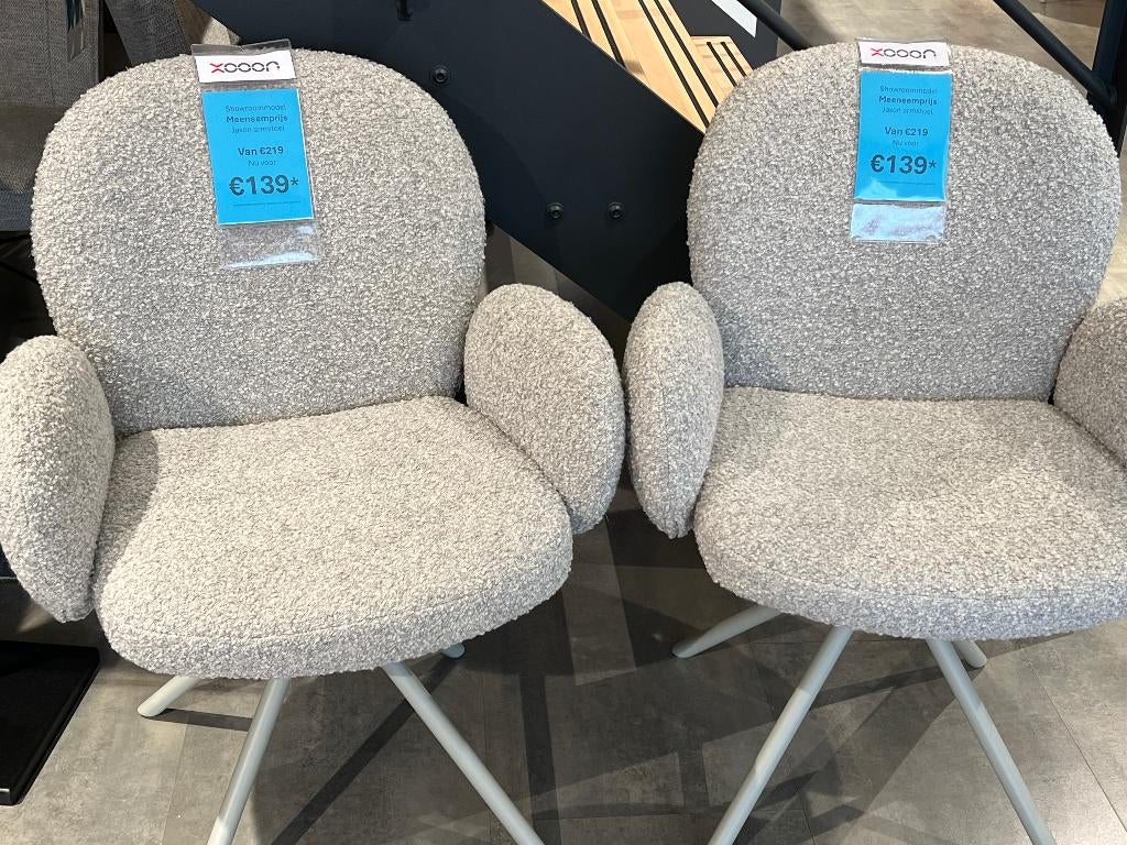 Xooon eetkamerstoel Jaxon, Huis en Inrichting, Stoelen, Ophalen, Twee, Zo goed als nieuw, Stof