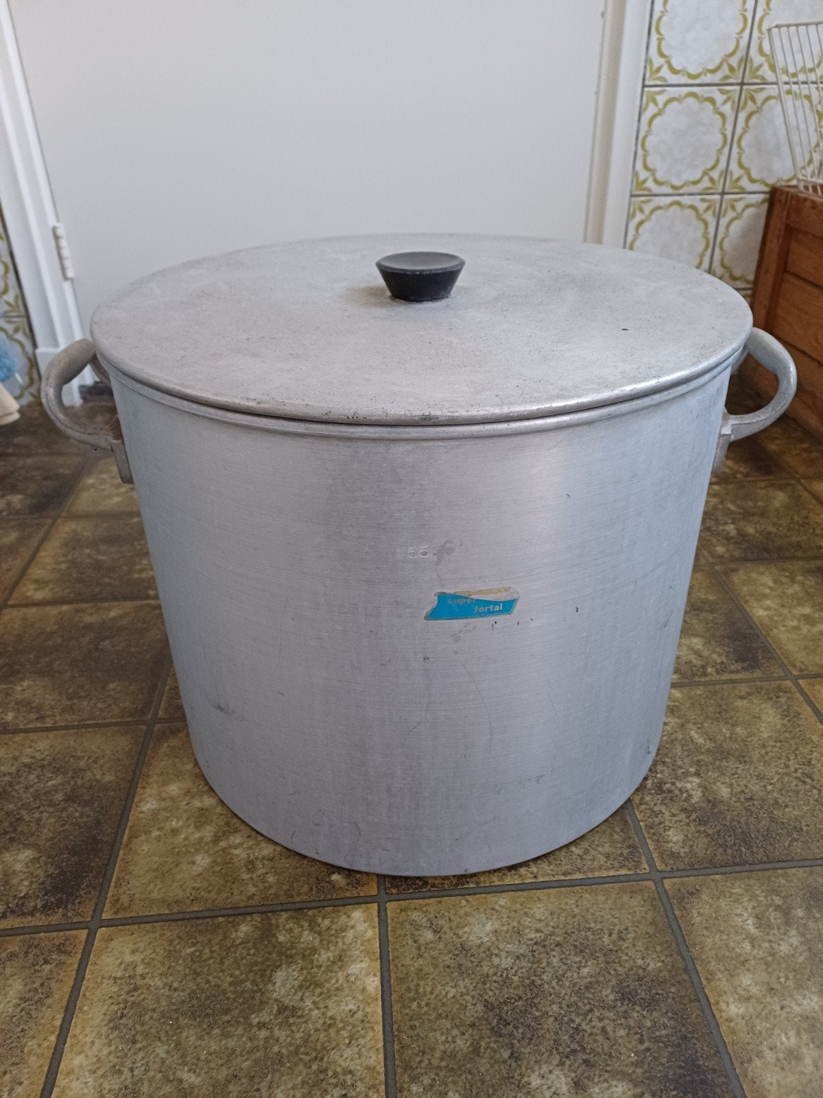 Aluminium wasketel, Ophalen, 40 liter of meer, Zo goed als nieuw, Metaal