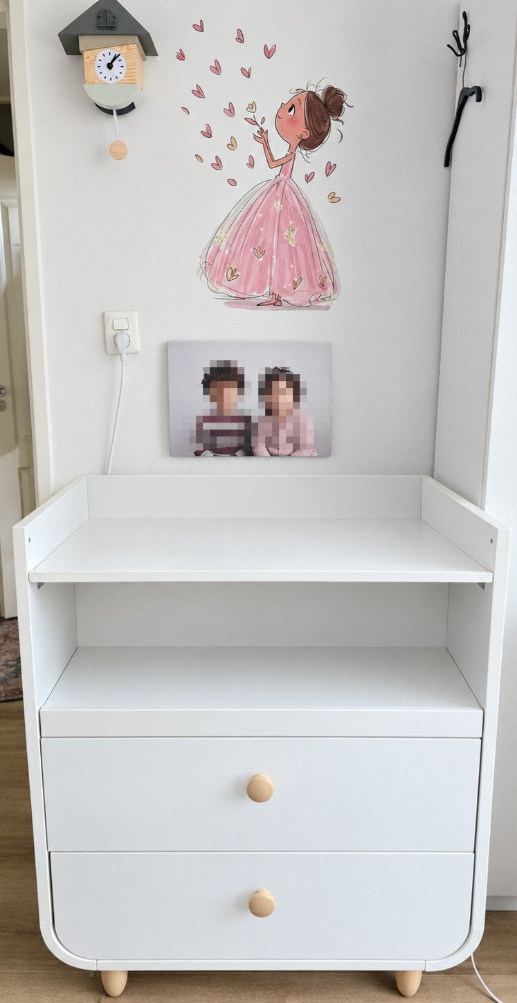 Witte Commode met Lades en Opstaande Rand van Ikea, 50 tot 70 cm, Ophalen of Verzenden, Zo goed als nieuw, 75 tot 100 cm