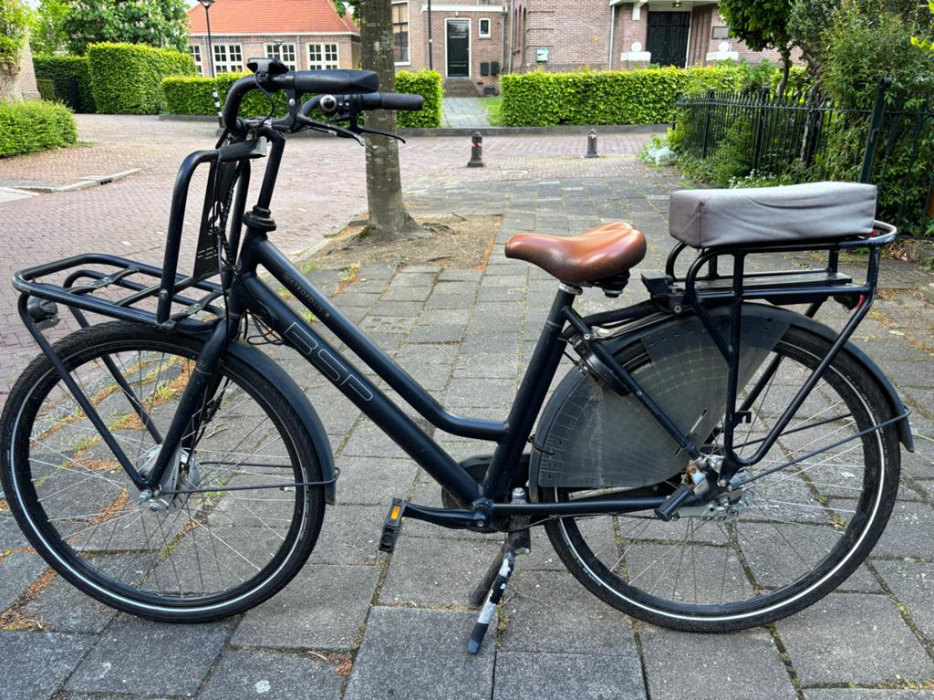 BSP Metropolis te koop: kapotte motor en vrijwel nieuwe accu, Fietsen en Brommers, Elektrische fietsen, Gebruikt, 55 tot 59 cm