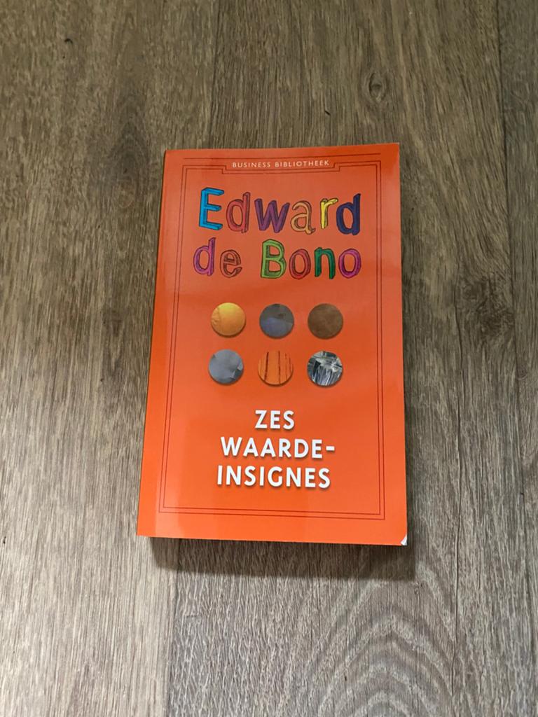 E. de Bono - Zes waardeninsignes, Ophalen of Verzenden, Zo goed als nieuw, E. de Bono