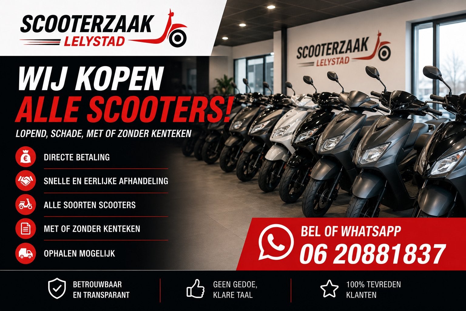 Scooter Inkoop, Ophalen of Verzenden, Overige typen, Overige merken