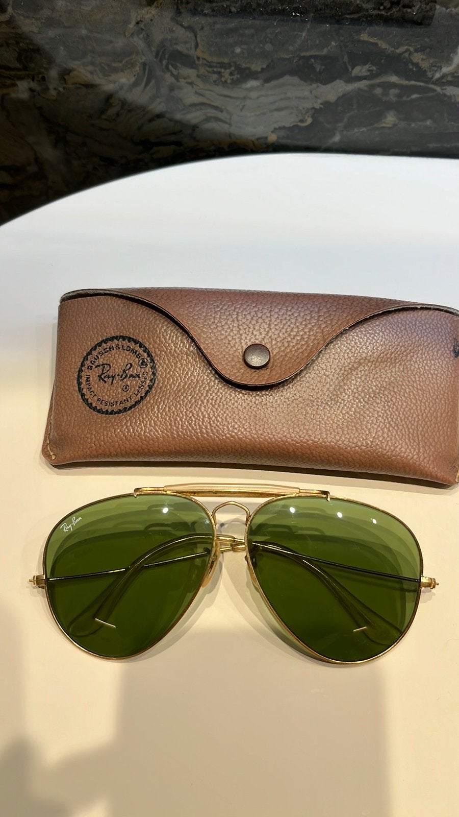 Retro/ vintage zonnebril Ray Ban Bausch en Lomb, Gebruikt, Zonnebril, Ophalen of Verzenden, Ray-Ban