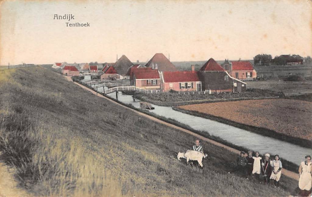 Andijk Tenthoek 1916 Medemblik, Ophalen of Verzenden, Voor 1920, Zuid-Holland