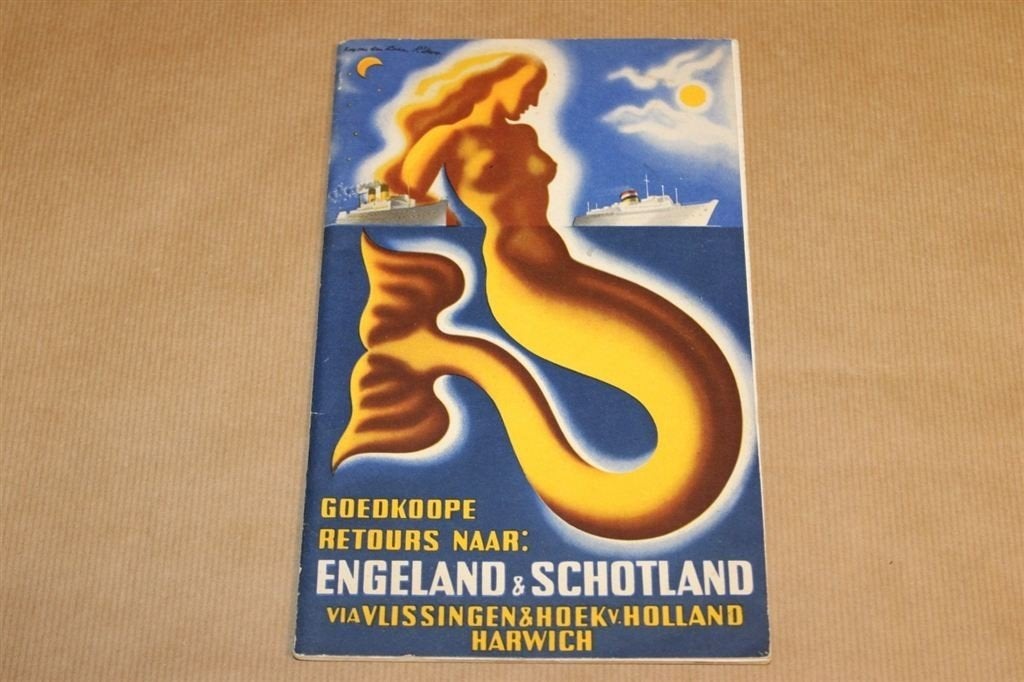Oude reisgids Engeland - Maatschappij Zeeland - 1939 !!, Ophalen of Verzenden, Zo goed als nieuw, Kaart, Foto of Prent