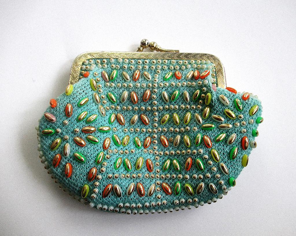 Vintage sierlijke portemonnee., Sieraden, Tassen en Uiterlijk, Portemonnees, Ophalen of Verzenden