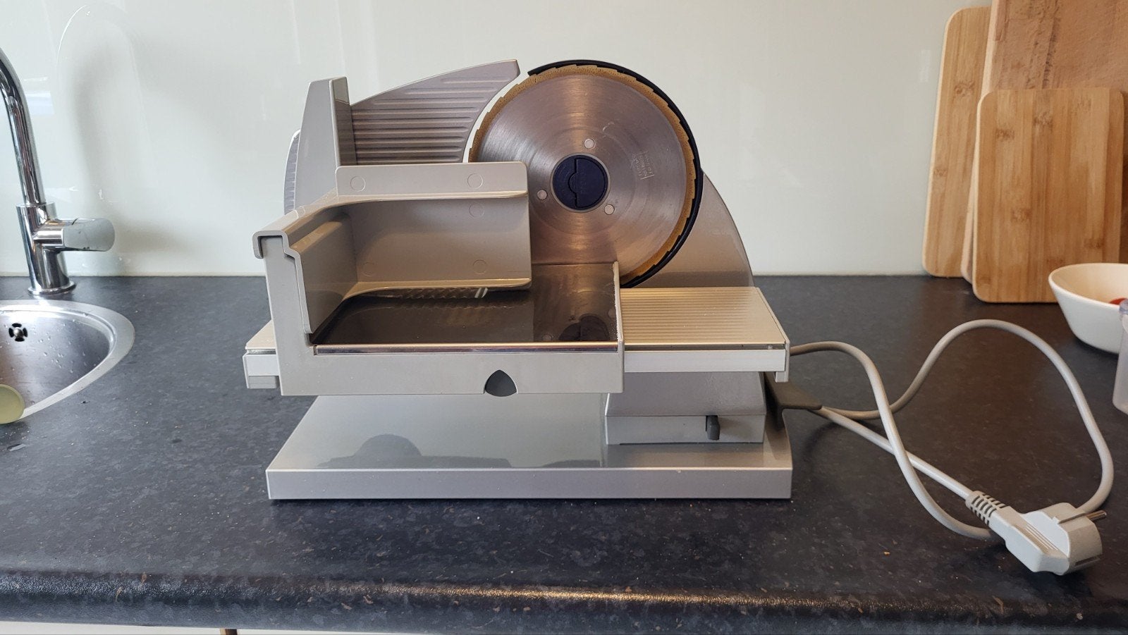 Graef F 5 Futura Snijmachine (zilver), Ophalen, Gebruikt, Zilver, Metaal