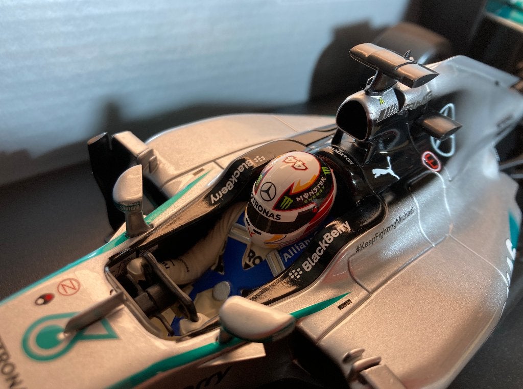 ✅ Lewis Hamilton 1:18 Chinese GP Winner 2014 110140244, Ophalen of Verzenden, Nieuw, Formule 1