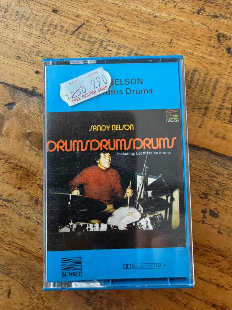Sandy Nelson : Drums Drums Drums uit 1976, Gebruikt, 1 bandje, Ophalen of Verzenden, Origineel