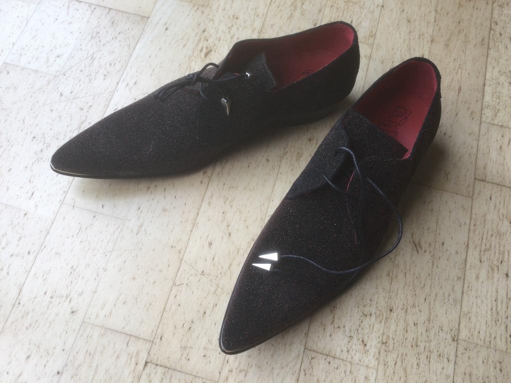 Jeffery~West - Veterschoen Heren - Zwart/Rood - Maat 45, Kleding | Heren, Schoenen, Verzenden, Zwart, Nieuw, Veterschoenen