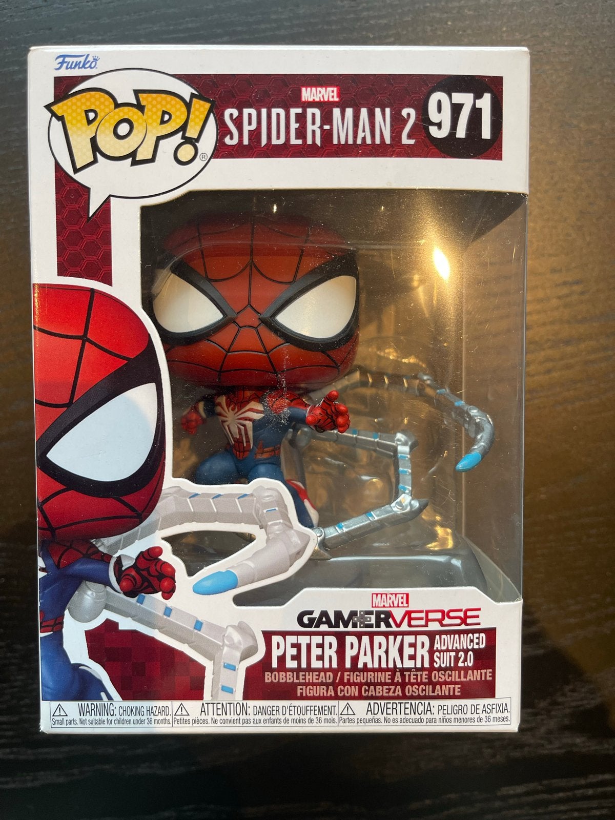 Funko Pop! Spider-Man 2 Peter Parker Advanced Suit 2.0, Ophalen of Verzenden, Nieuw