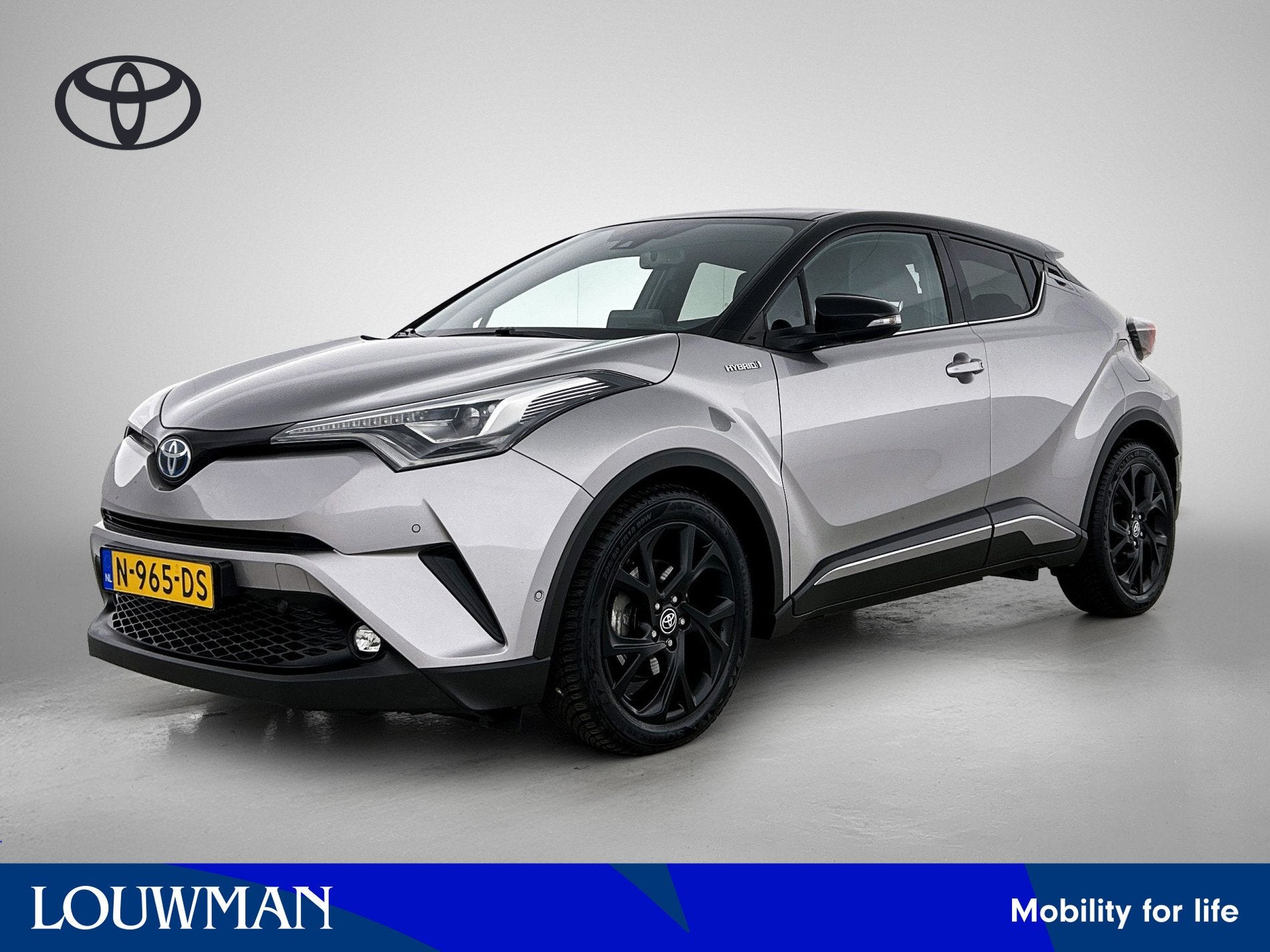 Toyota C-HR 1.8 Hybrid Bi-Tone Plus | LED Verlichting | Lede, Auto's, 12 maanden, 4 cilinders, 122 pk, Leder