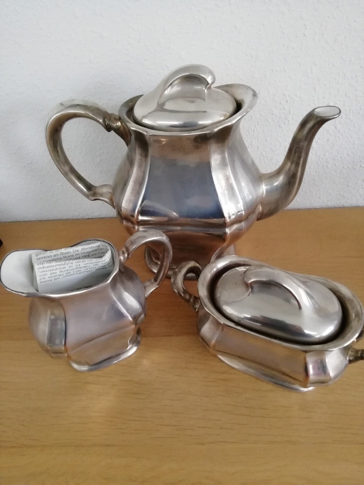Mooi verzilverd SMF koffieservies, Ophalen, Zilver