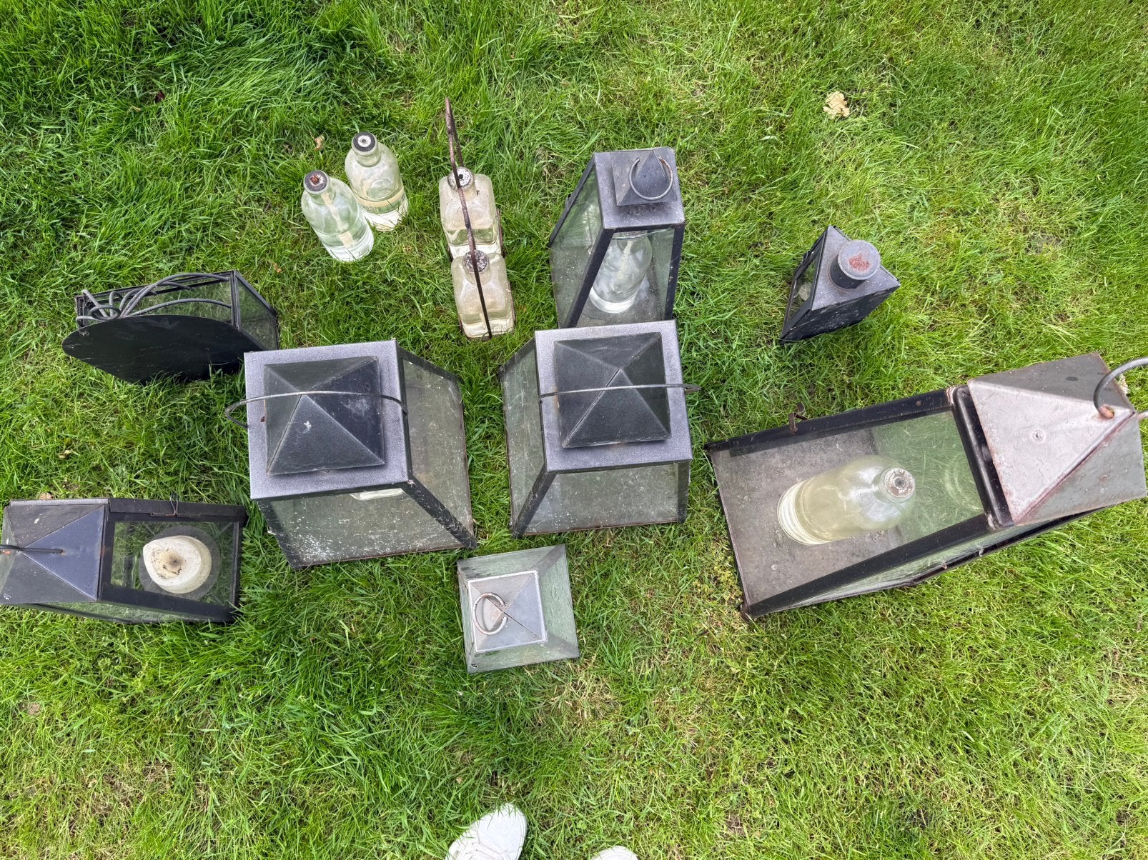 Windlichten voor in de tuin. Staande en hang., Ophalen, Overige materialen