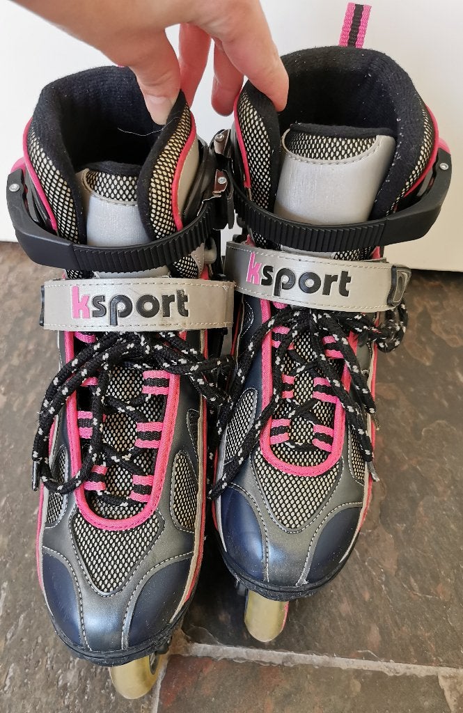 Ksport verstelbare inline Skeelers maat 34 t/m 37, Sport en Fitness, Dames, Inline skates 4 wielen, Ophalen, Overige merken