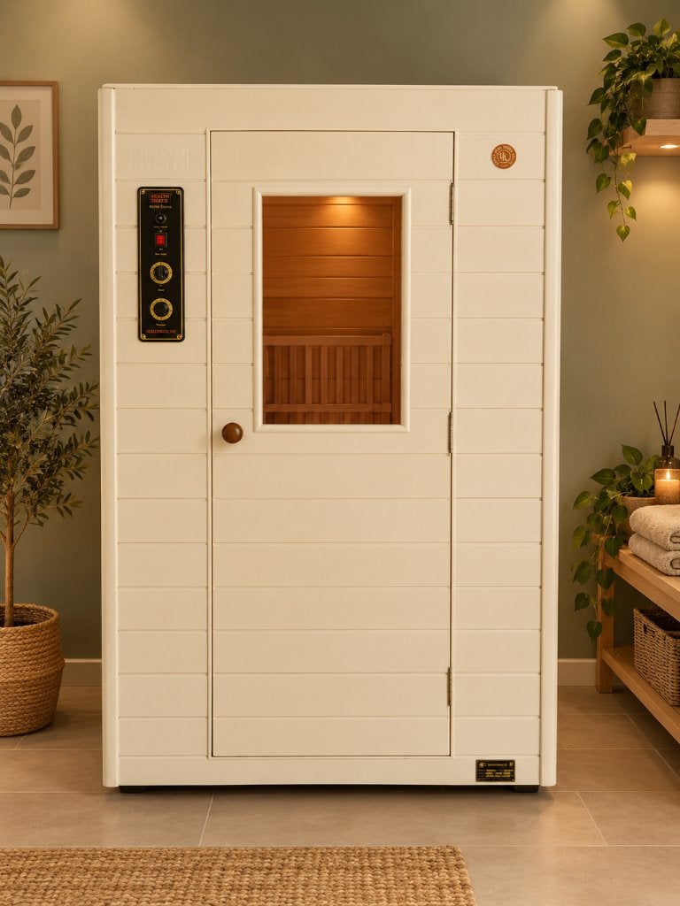 Health Mate infrarood sauna (type K3->3), Sport en Fitness, Ophalen, Gebruikt, Infrarood, Complete sauna