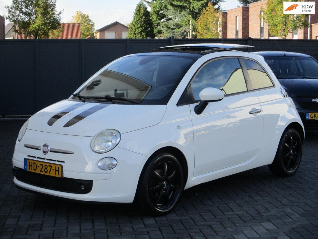 Fiat 500 0.9 TwinAir Lounge Panorama Leer Airco !, Auto's, Fiat, Voorwielaandrijving, Euro 5, 86 pk, Gebruikt