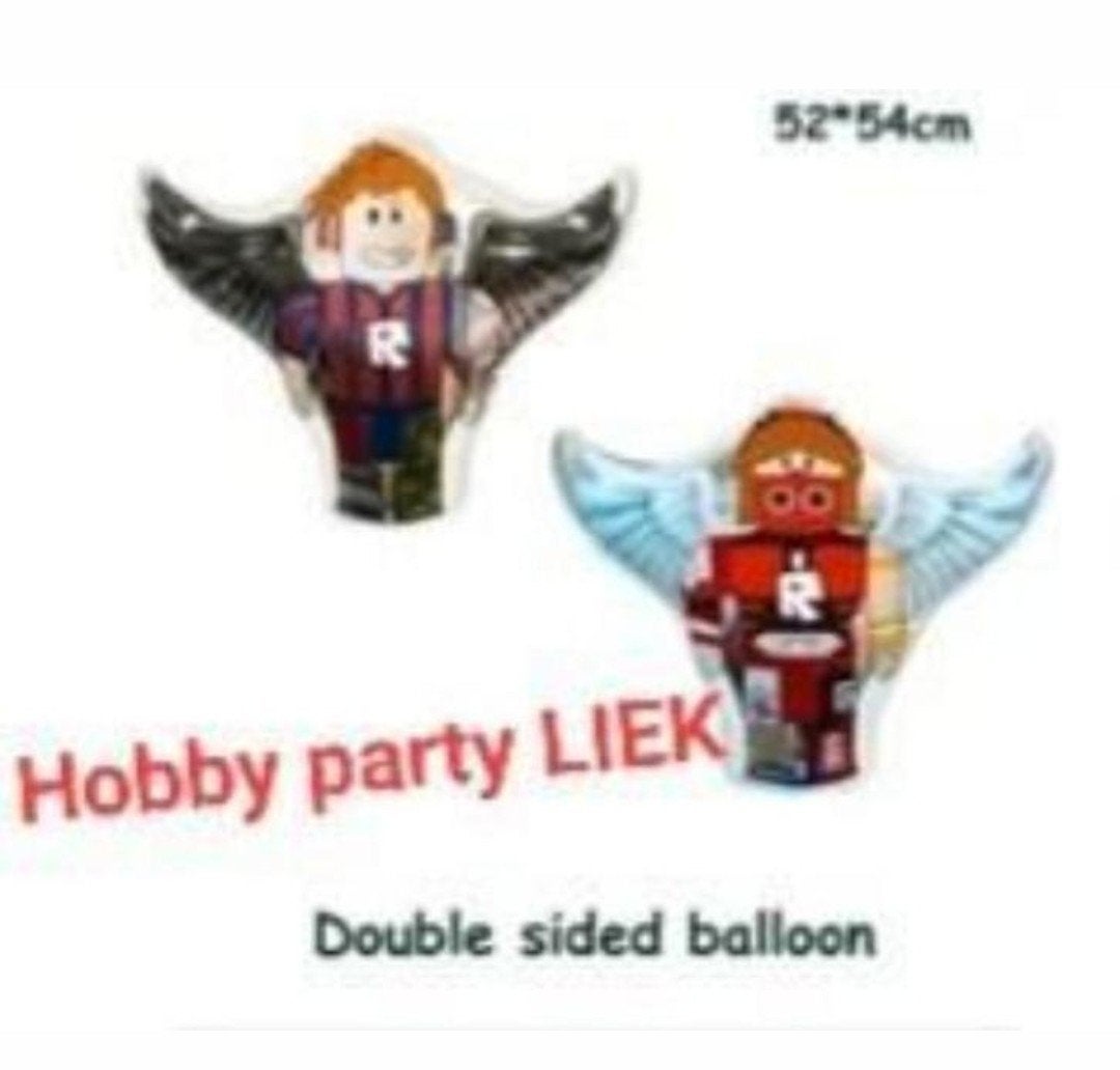 Roblox 5 delige ballonnen set nr R75A, Ophalen of Verzenden, Nieuw, Versiering, Verjaardag