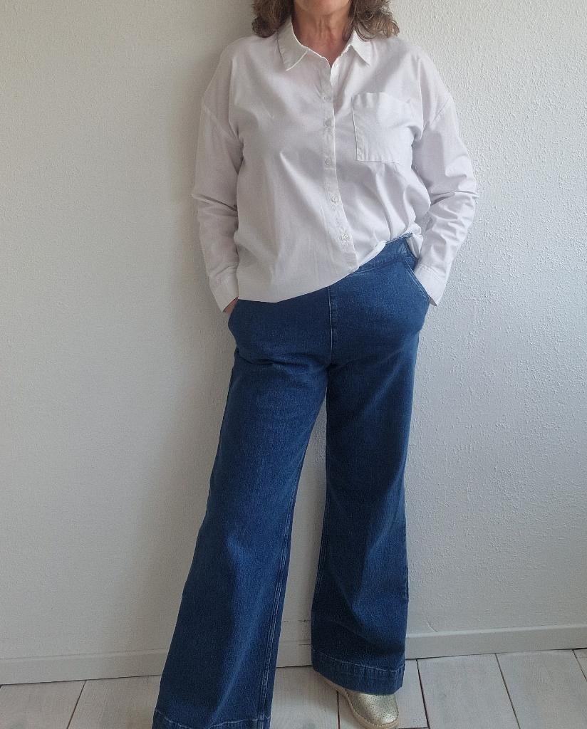MSCH Copenhagen blouse. Maat M/L. Wit., Maat 38/40 (M), Msch Copenhagen, Nijmegen, Wit