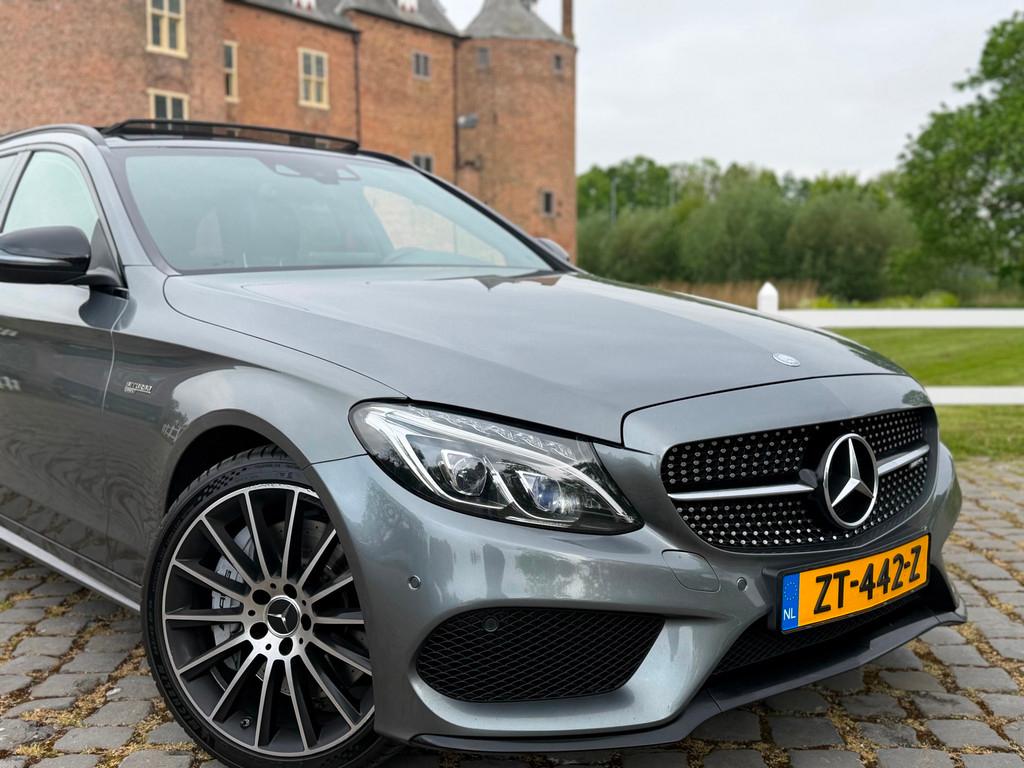Mercedes-Benz C-klasse Estate AMG C43 4MATIC (bj 2017) PANO|, Auto's, Mercedes-Benz, Automaat, 367 pk, 2996 cc, Leder