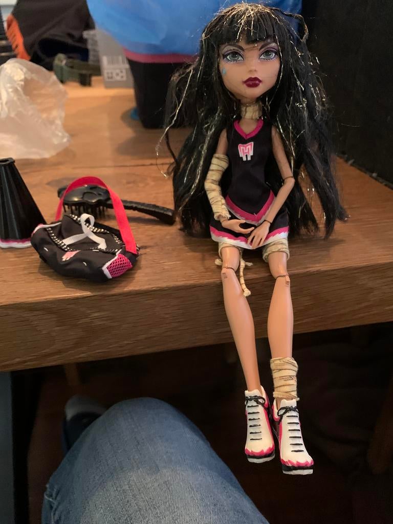 Monster High Cleo De Nile pop, Ophalen of Verzenden, Zo goed als nieuw, Pop