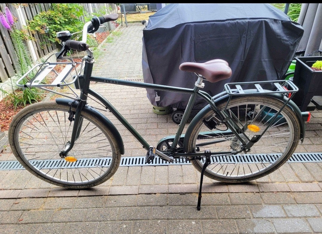 Elops herenfiets, Fietsen en Brommers, Fietsen | Heren | Herenfietsen, Gebruikt, Velgrem, Versnellingen, 53 tot 57 cm