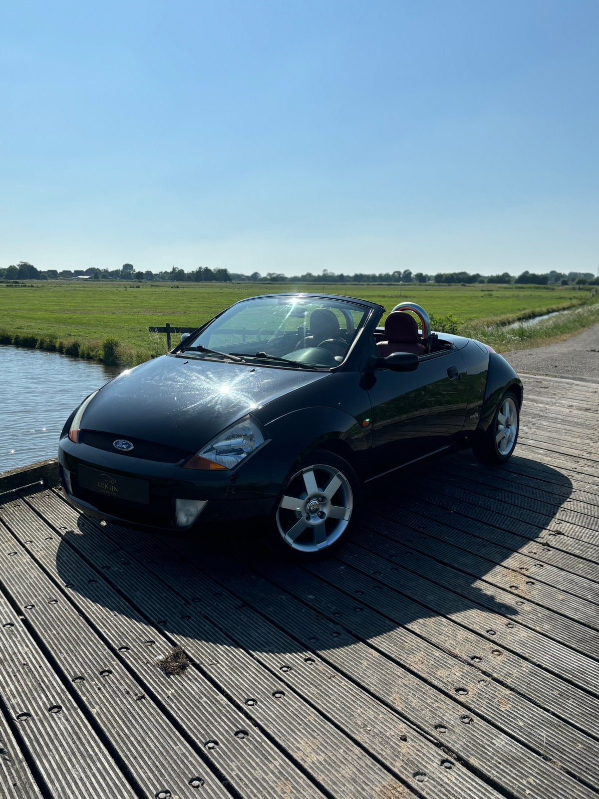 Ford Ka 1.6 Streetka 2004 Zwart | Nieuwe APK, Auto's, Ford, Bedrijf, Ka, ABS, Airbags, Centrale vergrendeling, Elektrische buitenspiegels