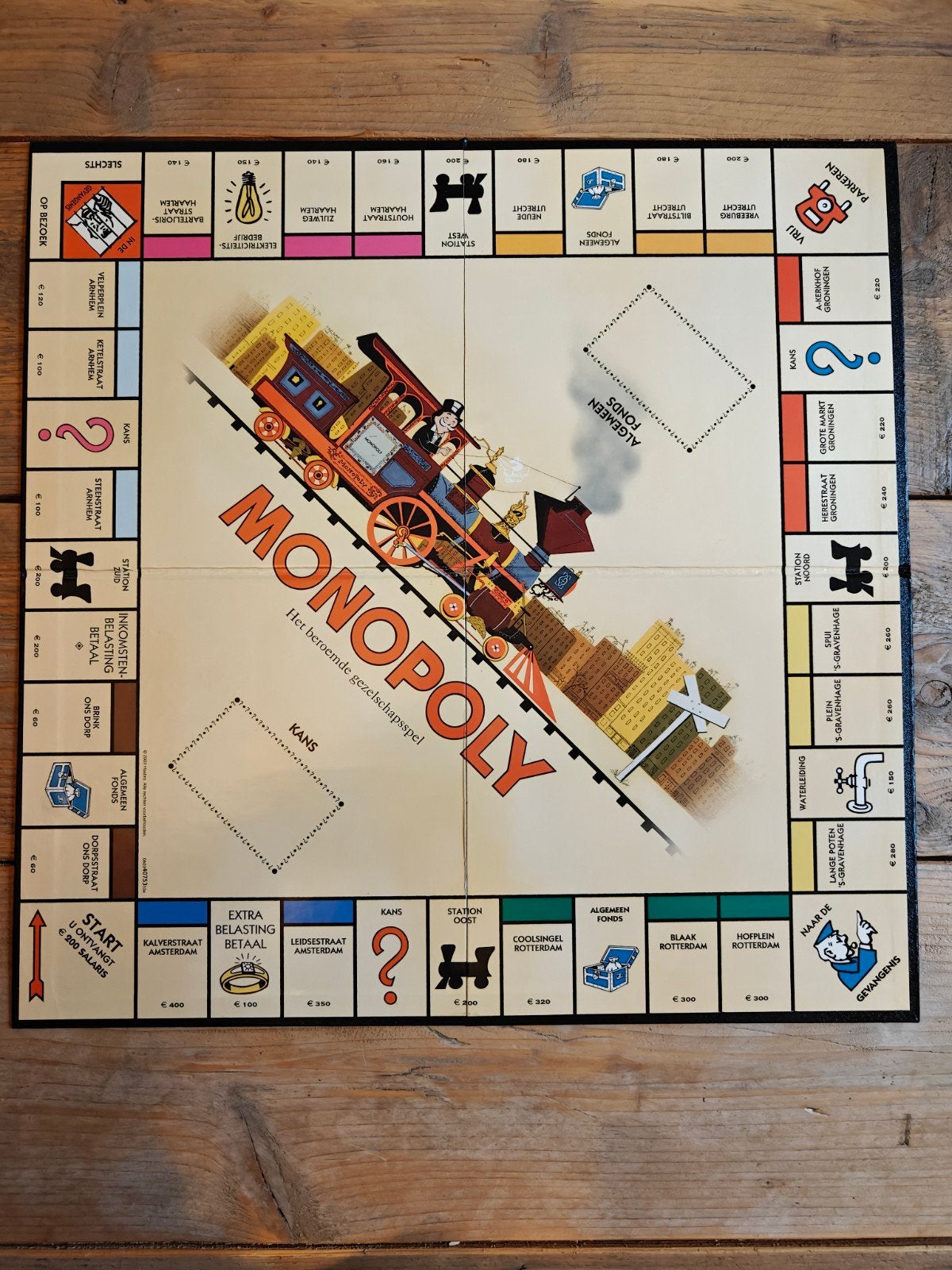 Monopoly in houten kistje., Ophalen of Verzenden, Zo goed als nieuw