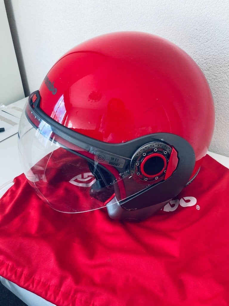 Brembo jethelm scooterhelm rood maat S, Overige merken, Dames, Jethelm, Ophalen of Verzenden