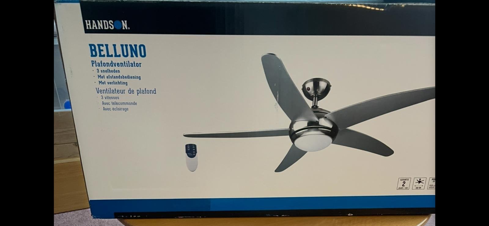 Plafond ventilator, Ophalen of Verzenden, Zo goed als nieuw