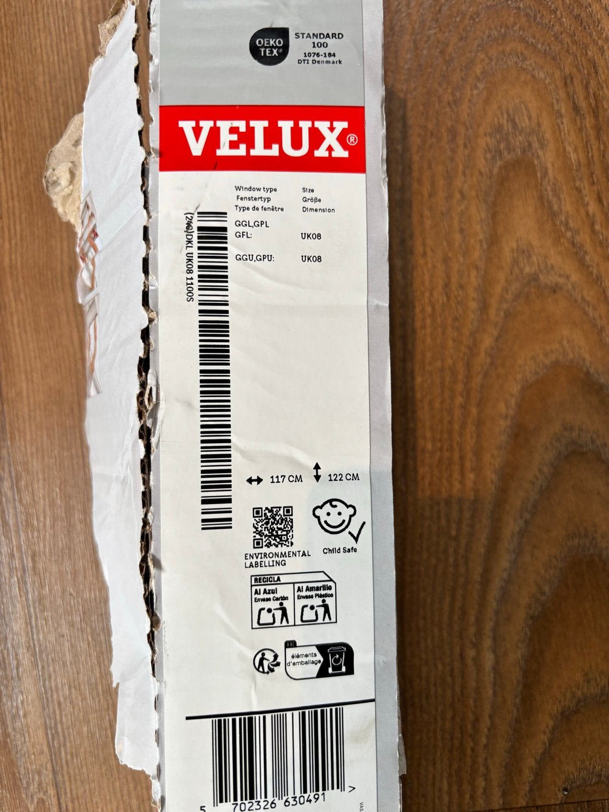 Velux UK08 Verduisterend Rolgordijn - 117x122 cm, Overige merken, Nieuw, Rolgordijn, 122 cm