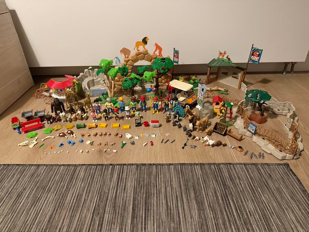 Playmobil dierentuin met heel veel extra, Ophalen of Verzenden, Zo goed als nieuw, Complete set