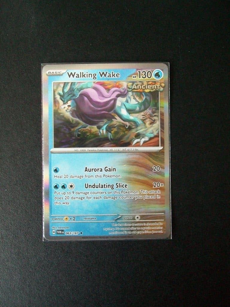 5594. Nieuwe Pokemon Kaart holofoil WALKING WAKE  (063/167), Verzenden, Nieuw, Losse kaart, Foil