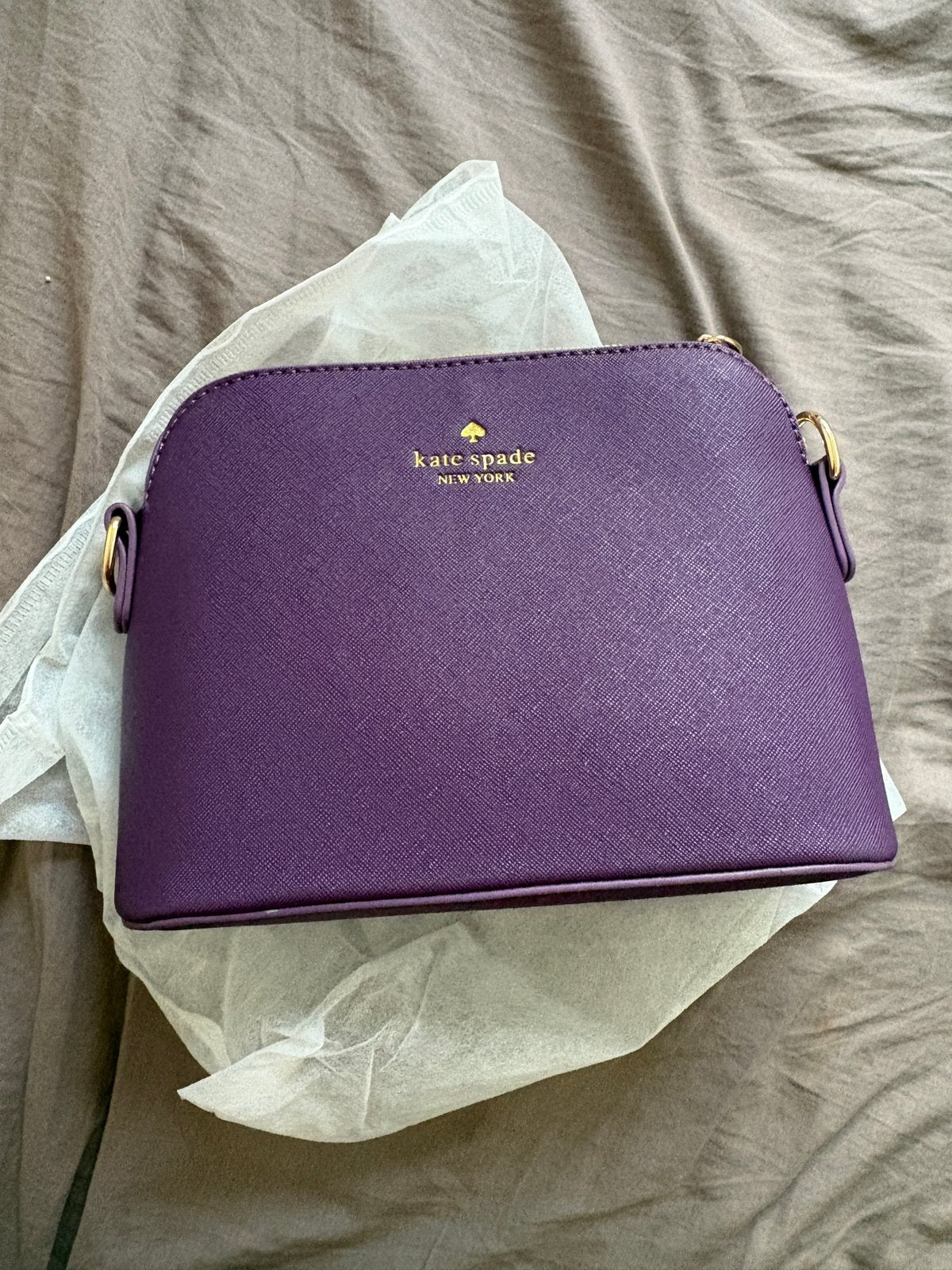 Kate Spade New York paarse schoudertas, Sieraden, Tassen en Uiterlijk, Tassen | Damestassen, Ophalen of Verzenden, Zo goed als nieuw